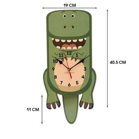 Часы настенные Sima-Land детские «Динозаврик» с маятником