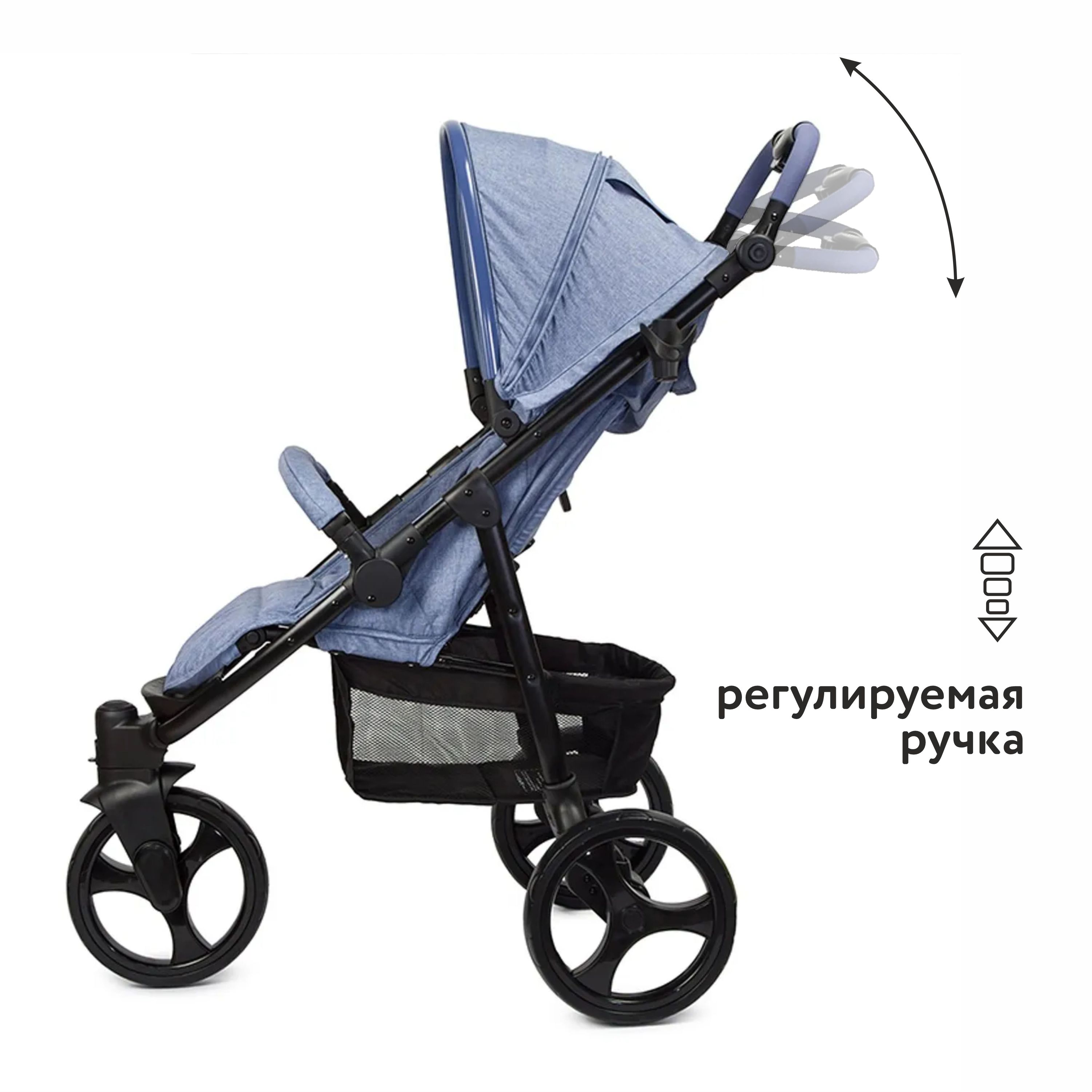 Прогулочная коляска Babyton Trio Denim - фото 4