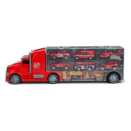 Автовоз Mobicaro 10 предметов красный