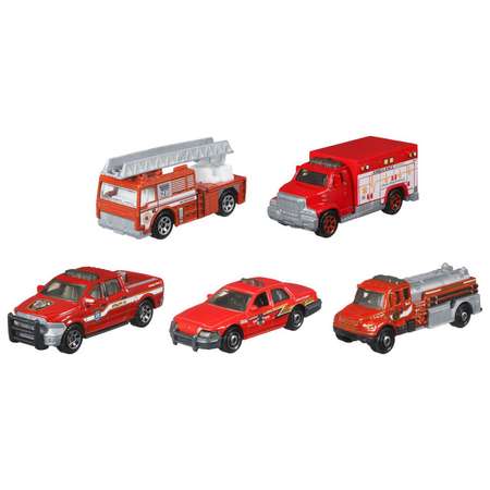 Набор машинок Matchbox Пожарно-спасательная техника 5шт HCJ04
