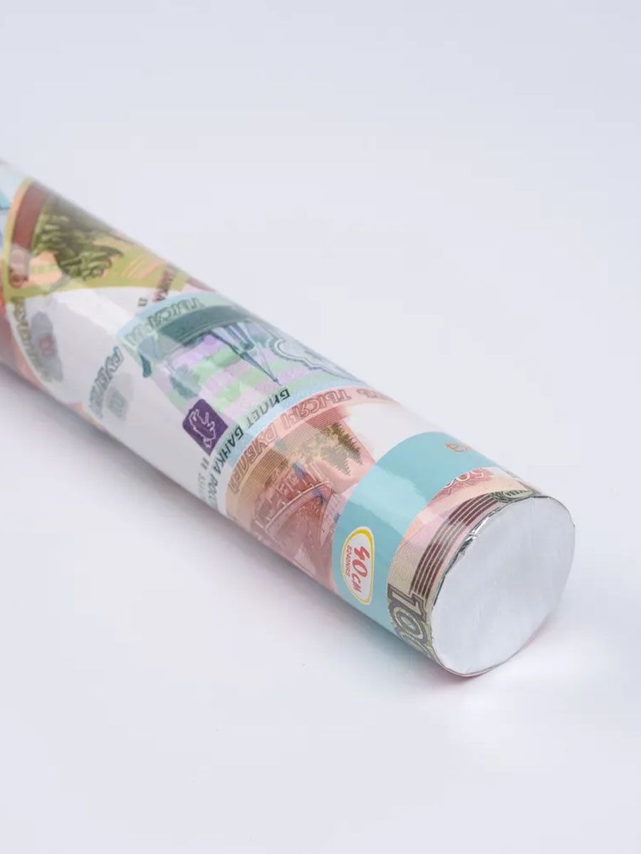 Хлопушка Riota с бумажным конфетти Рублевый бум 40 см - фото 10