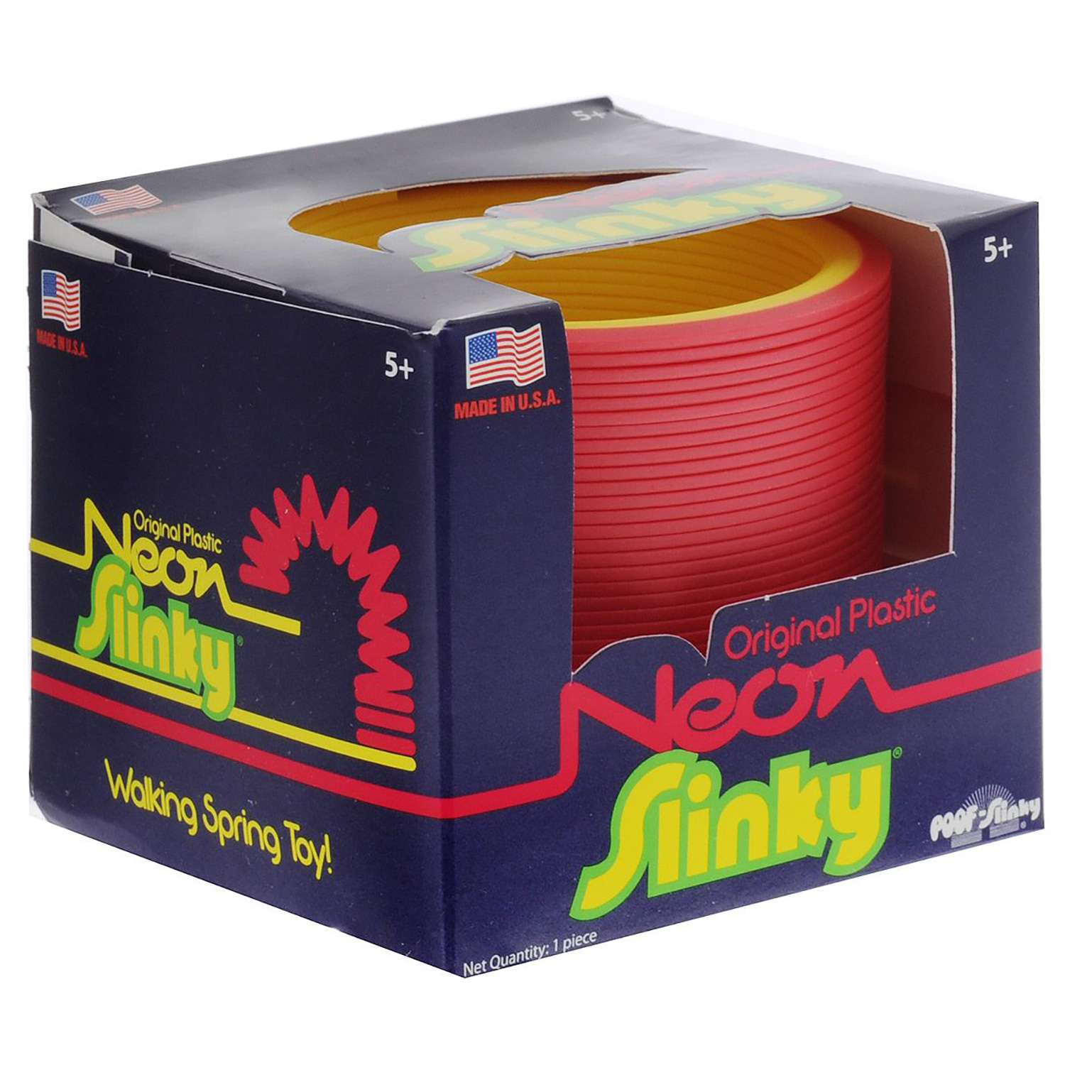 Пружинка пластик Slinky Неон - 2х-цветная в ассортименте - фото 6