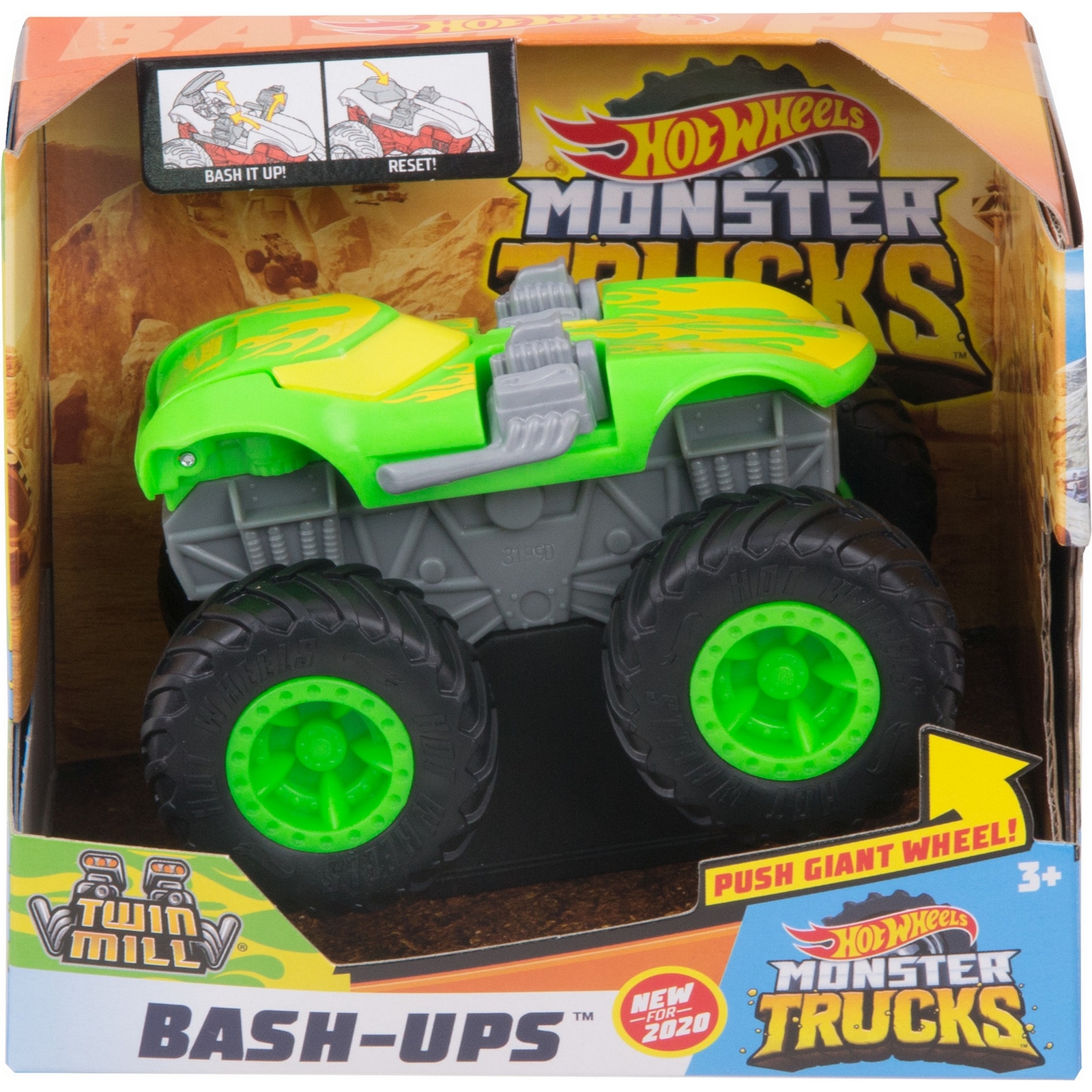 Машинка Hot Wheels Monster Trucks Твил Милл GKD32 купить по цене 914 ₽ в  интернет-магазине Детский мир