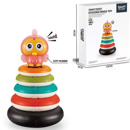 Игрушка BOSSTOYS пирамидка Волшебный совенок в ассортименте