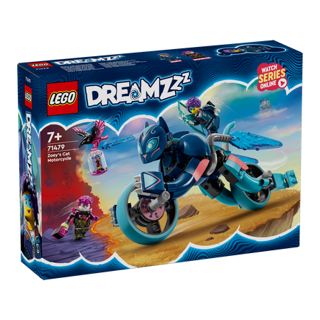 Конструктор LEGO Dreamzzz Мотоцикл-кошка Зои 71479