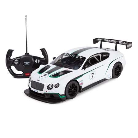 Машинка радиоуправляемая Rastar Bentley Continental GT3 1:14 белая