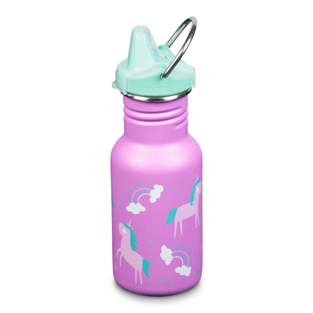 Детская бутылка Klean Kanteen Kid Classic Narrow Sippy 12oz Unicorns 355 мл - фото 2