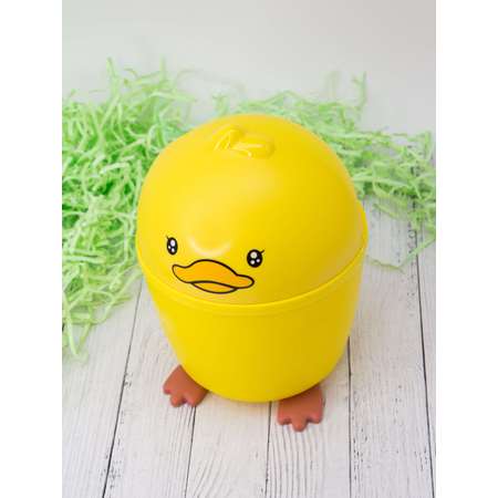 Контейнер для мусора iLikeGift Little duck yellow