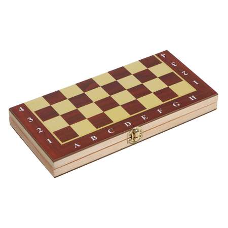 Игра настольная LDGames 3 в 1 шашки шахматы нарды в подарочной упаковке