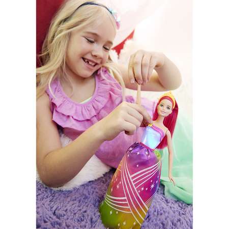Кукла Barbie Радужная принцесса с волшебными волосами