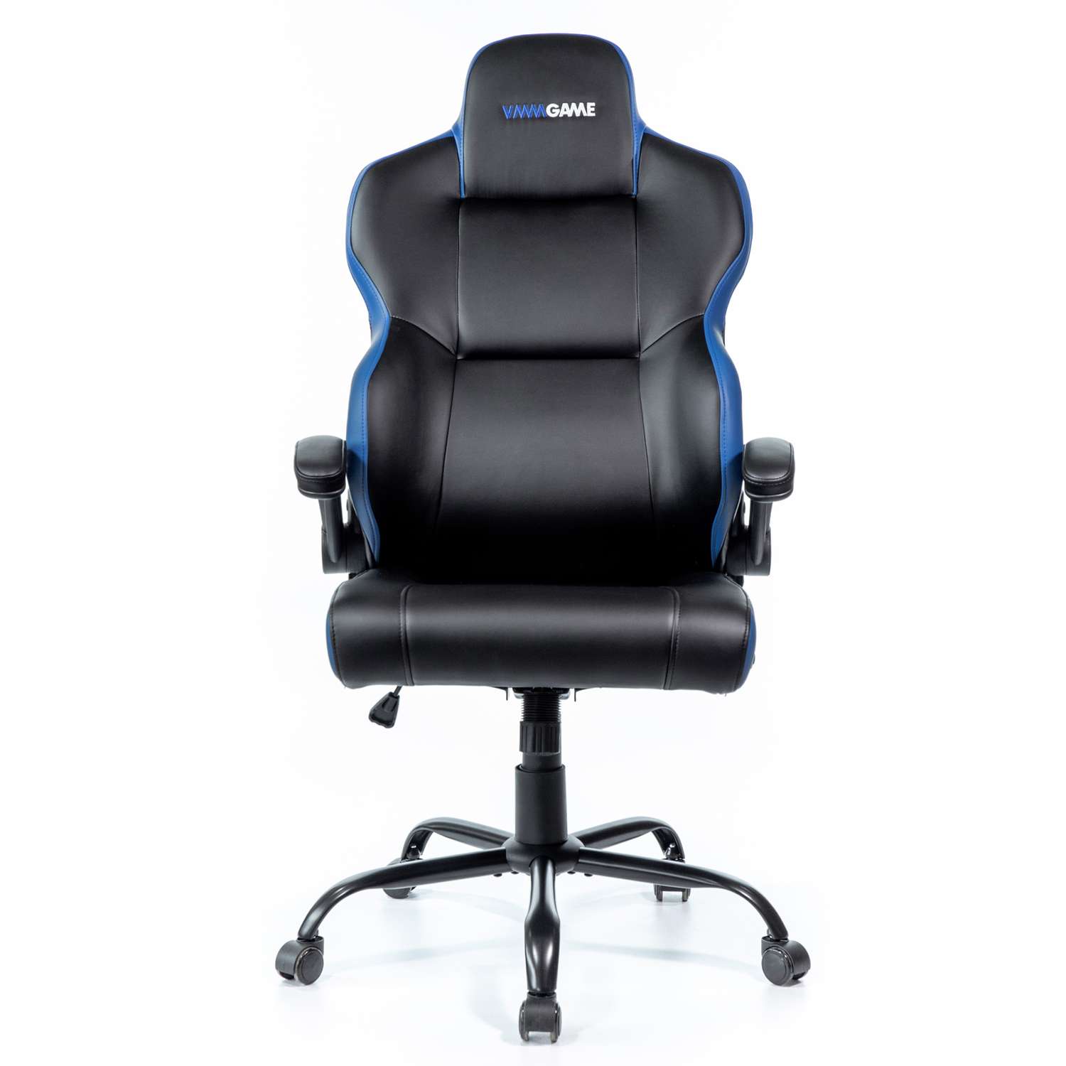 Кресло компьютерное VMMGAME UNIT кожа Черно - синий - фото 2