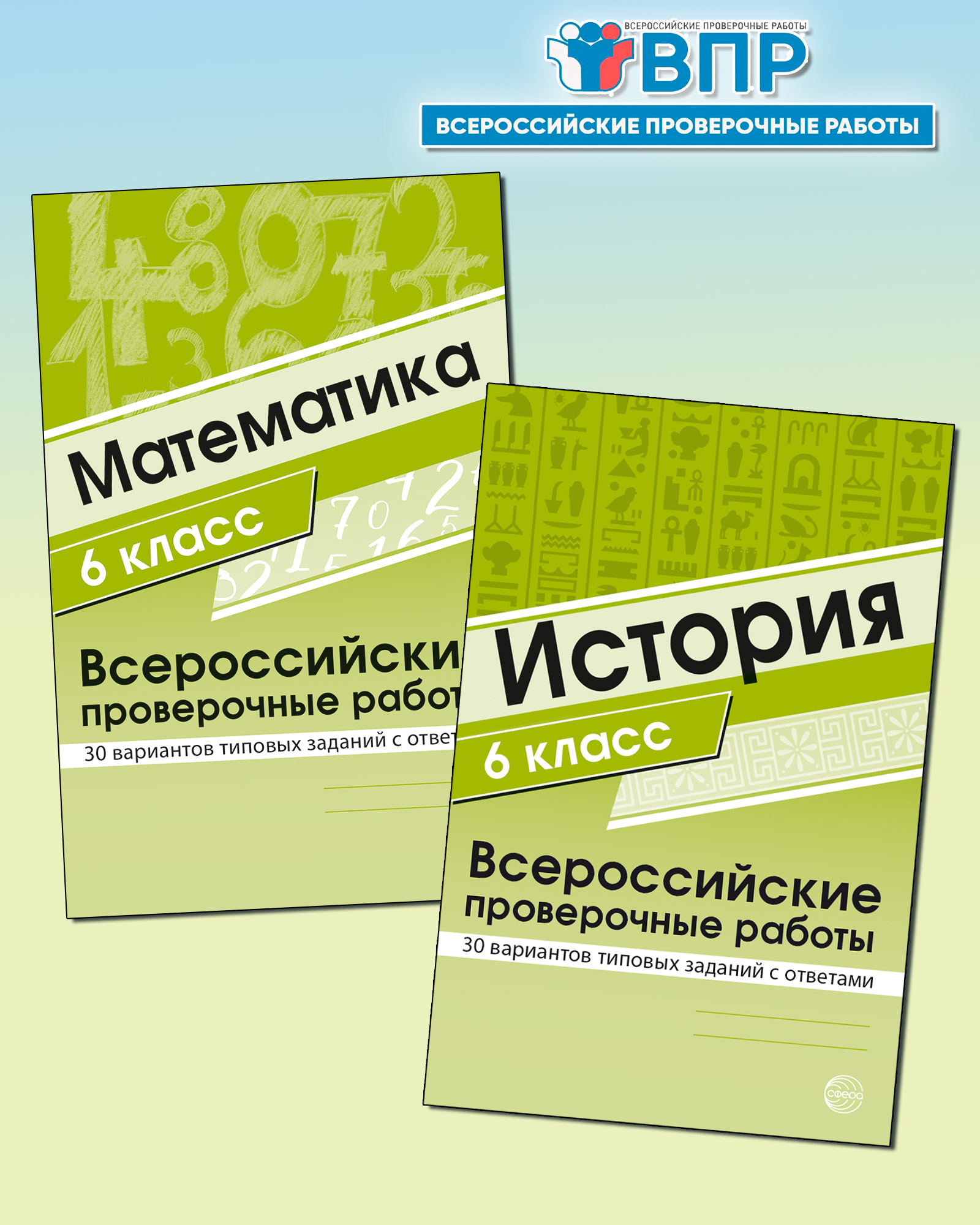 Книги ТЦ Сфера ВПР математика и история 6 класс - фото 1