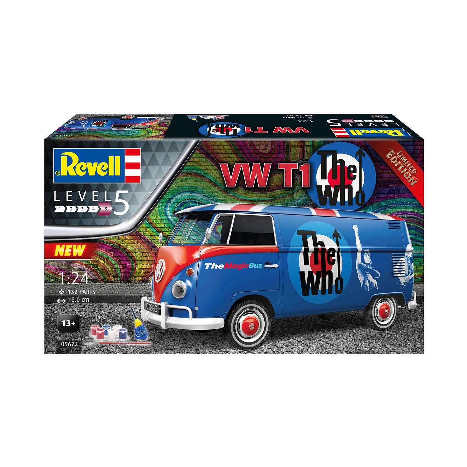 Модель для сборки Revell Подарочный набор VW T1 The Who 05672 - фото 1