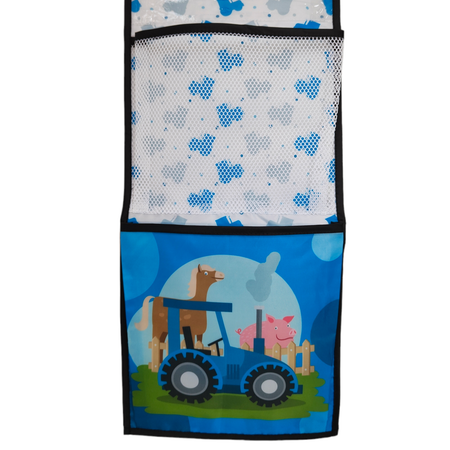 Кармашек в детский шкафчик Textile NN Синий трактор