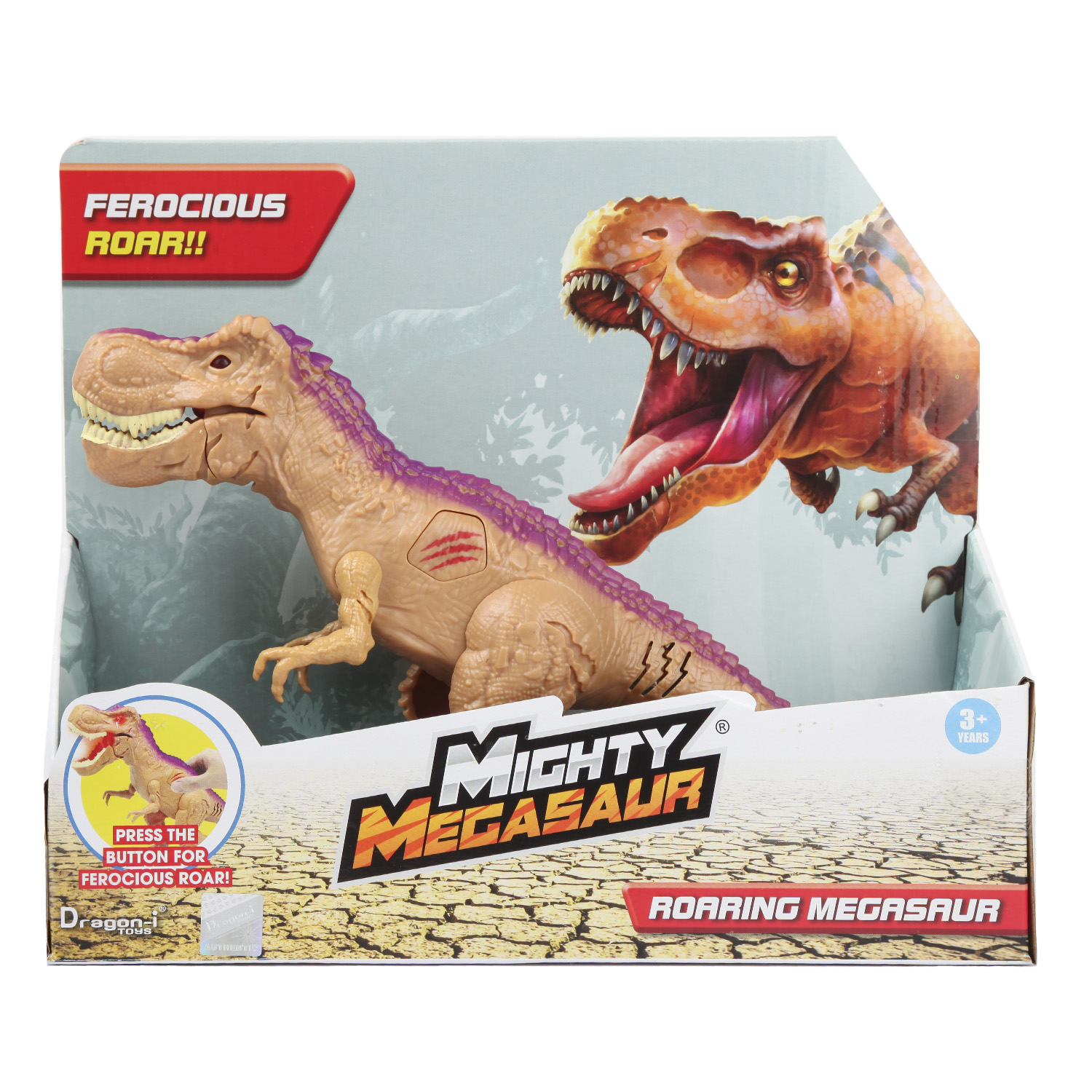 Фигурка Mighty Megasaur T-Rex Динозавр 16900A - фото 2