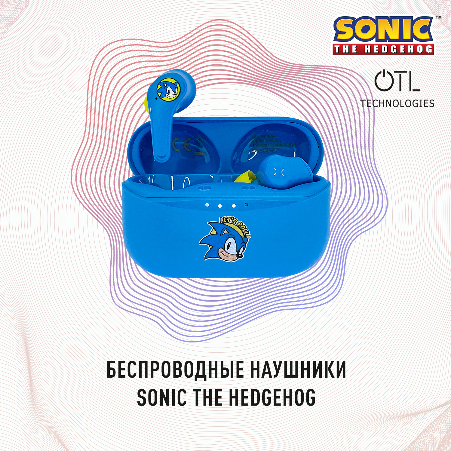 OTL TECHNOLOGIES Sonic The Hedgehog Lets Roll Earpods