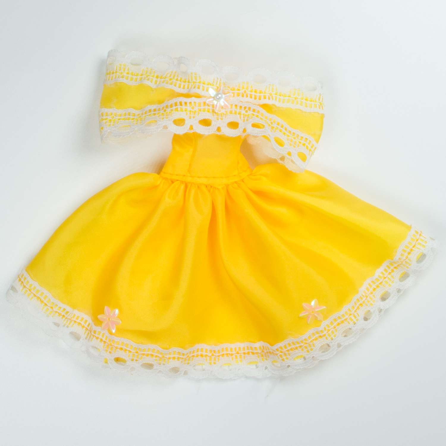 Одежда для кукол Модница Маленькое платье из шелка для куклы 29 см в ассортименте 1401 - фото 3