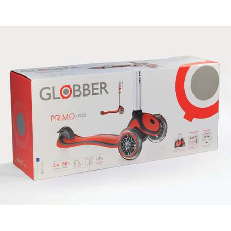 Самокат Globber Primo Plus Красный