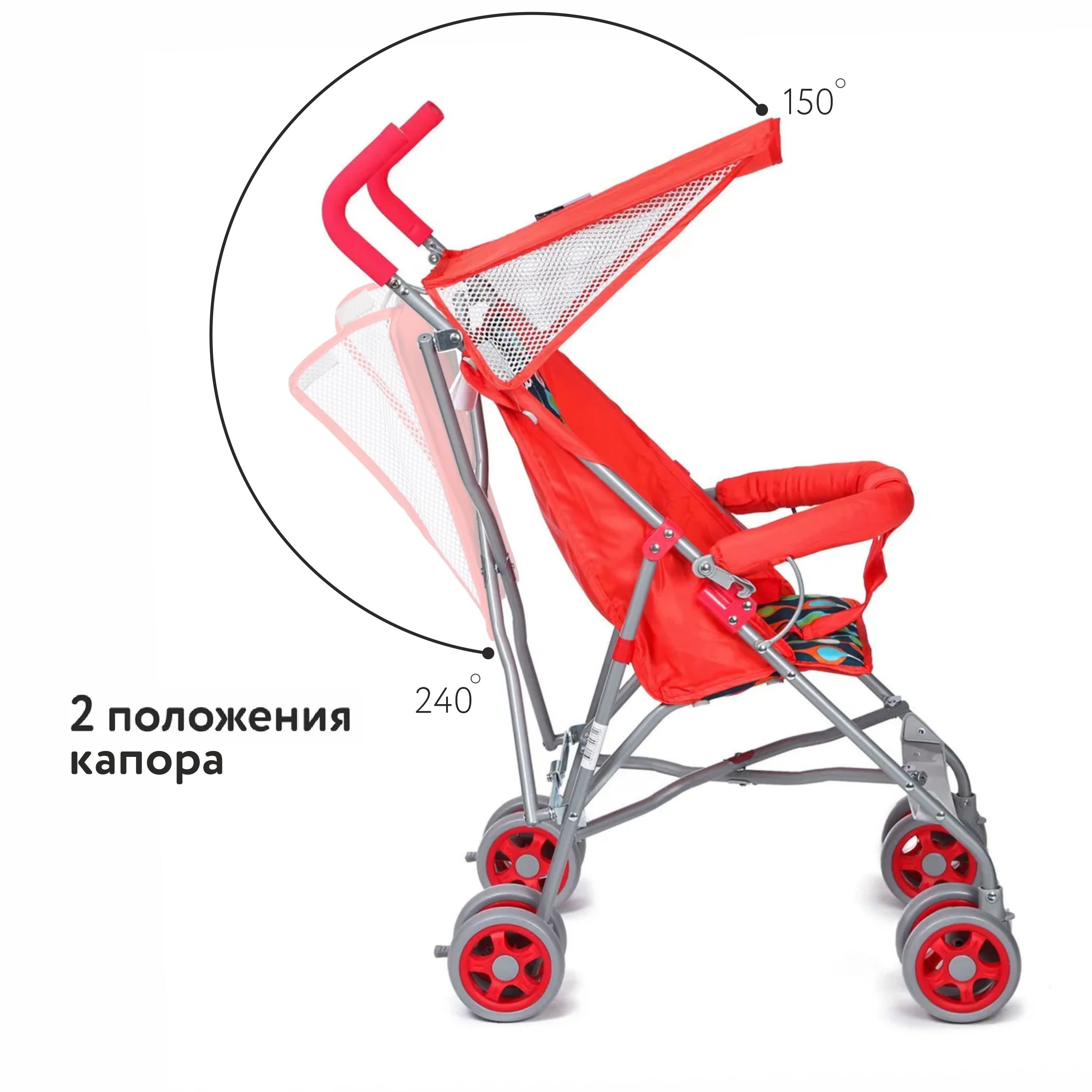 Коляска-трость Babyton Easy Red купить по цене 1999 ₽ в интернет-магазине  Детский мир