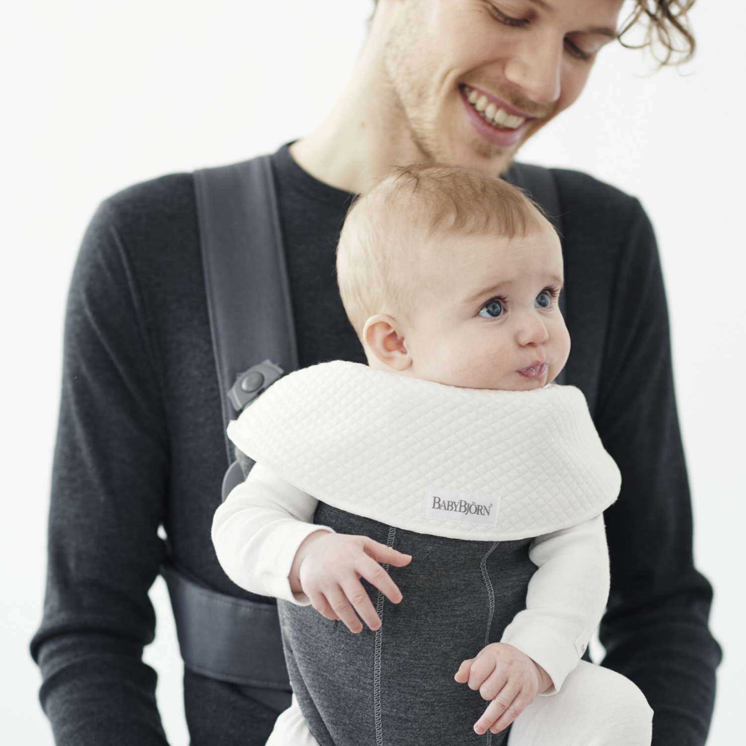Рюкзак для переноски ребенка BabyBjorn Mini Cotton Jersey Темно-Серый - фото 10