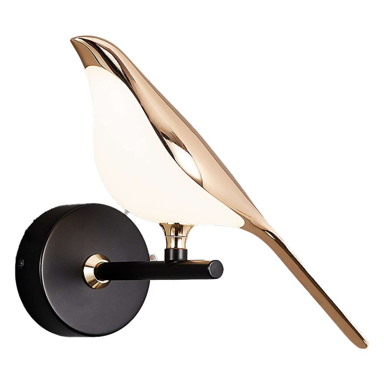 Настенный светильник LLL KW8812 золотой никель Птицы с вращением на 360 градусов - фото 1