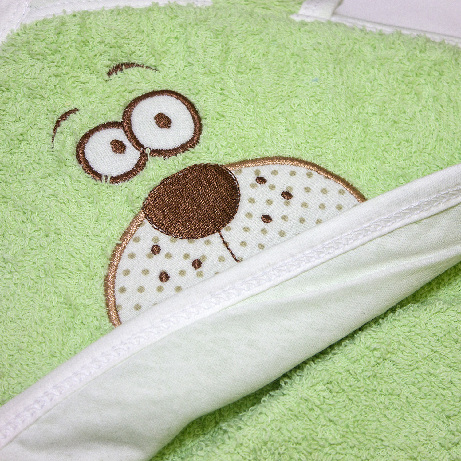 Полотенце Осьминожка с уголком махровое с вышивкой Мишка - фото 9