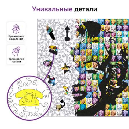 Пазл фигурный деревянный Active Puzzles Мэрилин Монро