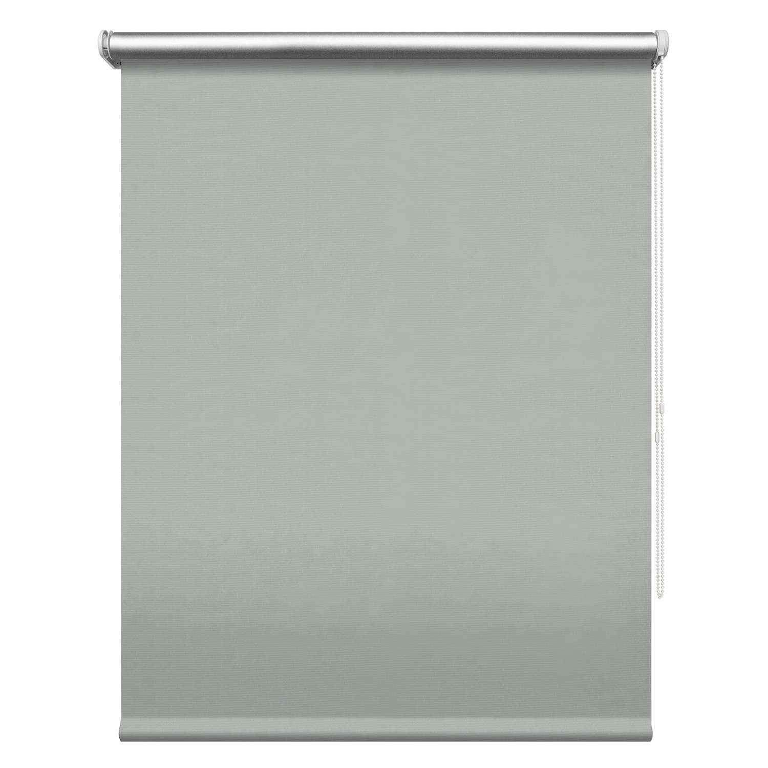 Рулонная штора Уют 40х175 см Сильвер светло-серый светонепроницаемая - фото 1