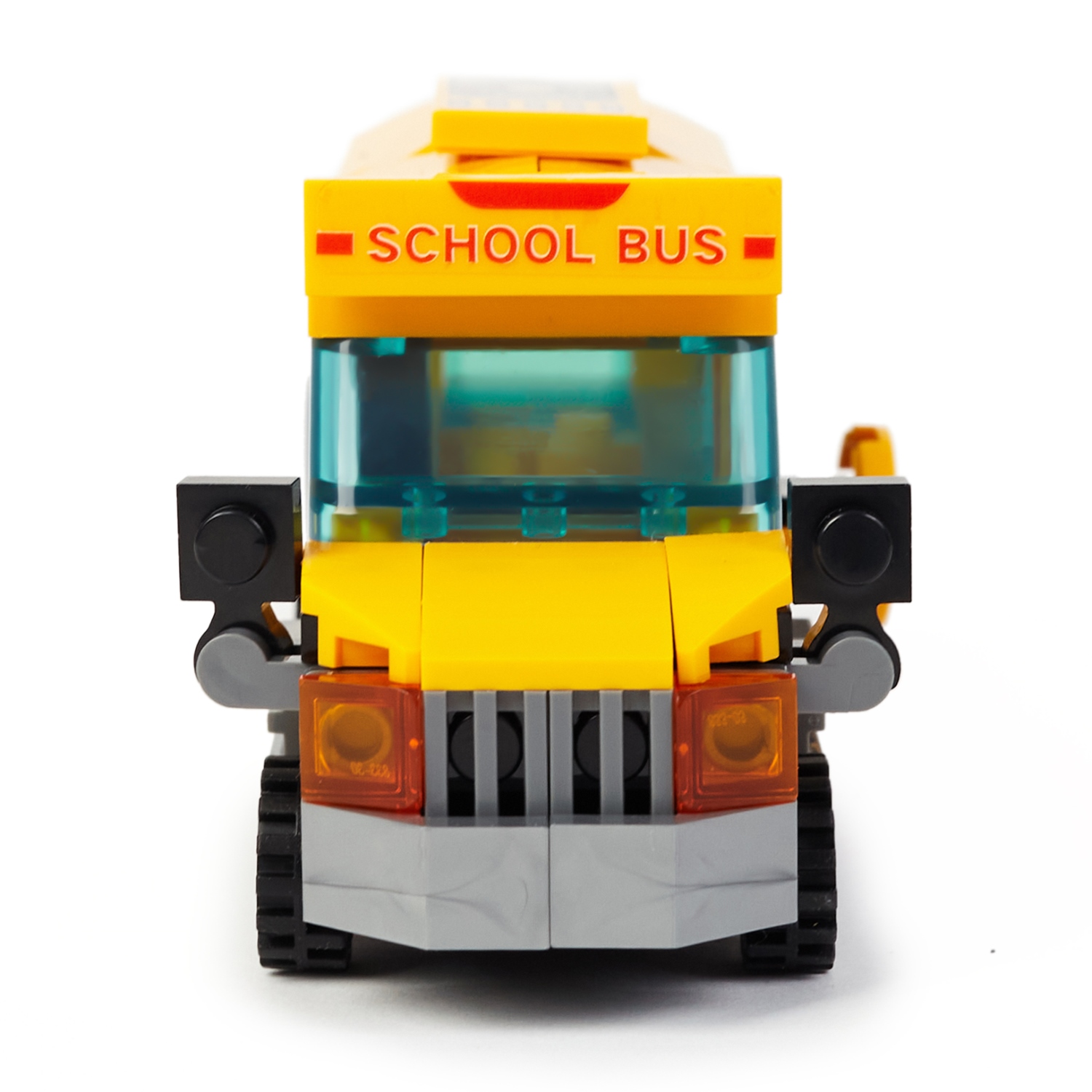 Конструктор Wise block Автобус школьный инерционный 111деталей 40454 - фото 2