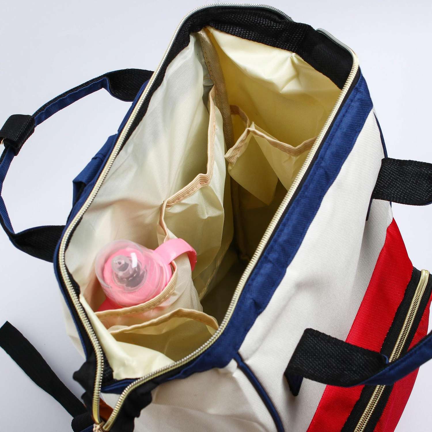 Сумка-рюкзак Sima-Land для хранения вещей малыша цвет красный - фото 4