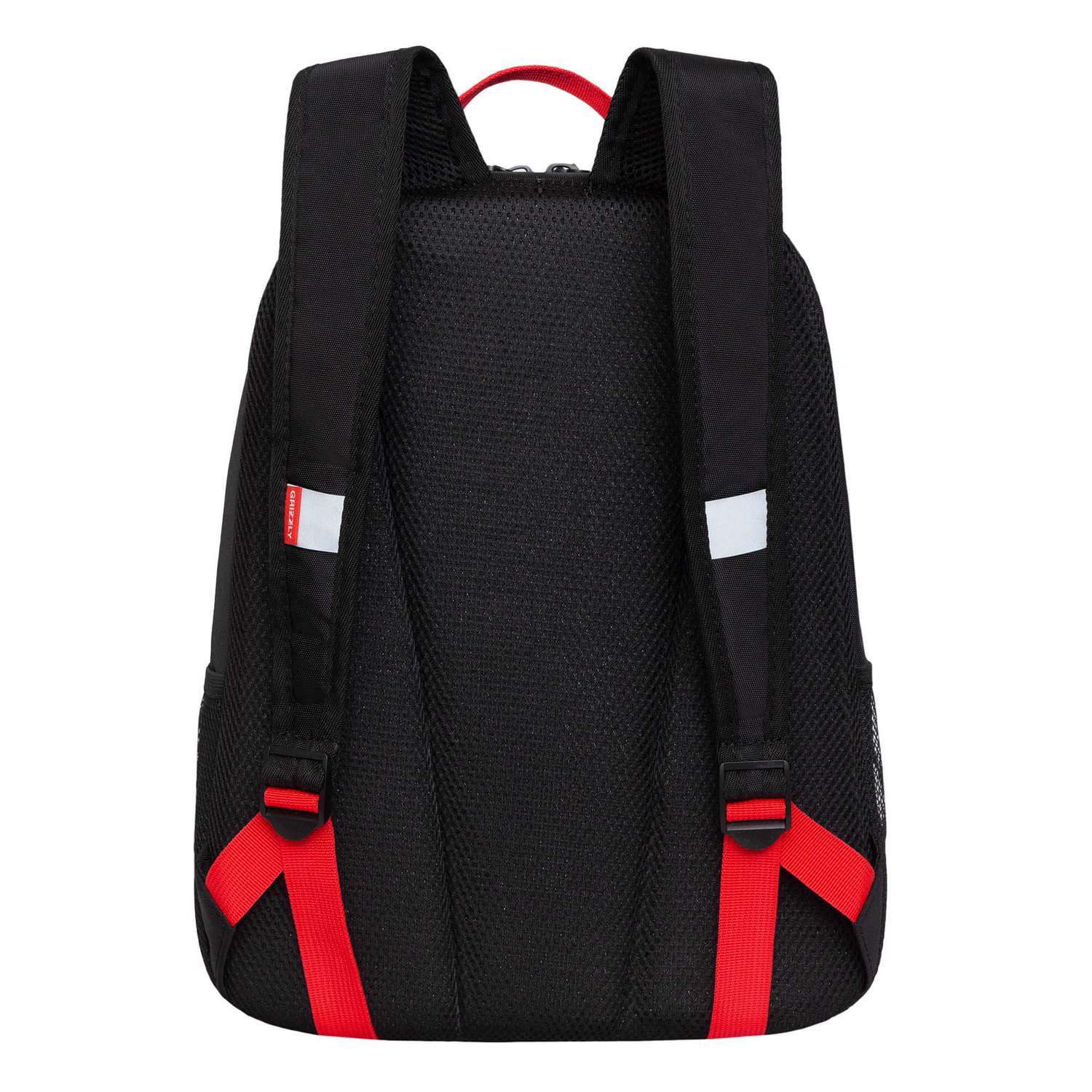 Рюкзак школьный Grizzly Черный-Красный RB-351-7/1 - фото 3