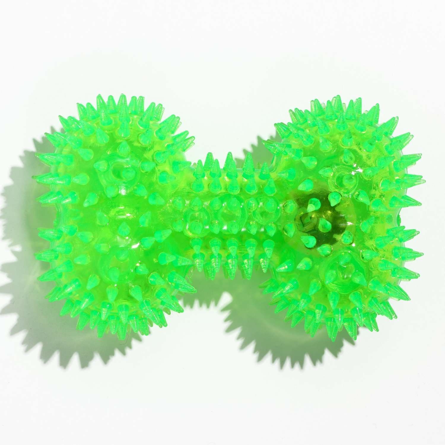 Игрушка для собак Пижон «Светящаяся кость» 10.5 см зелёная - фото 1