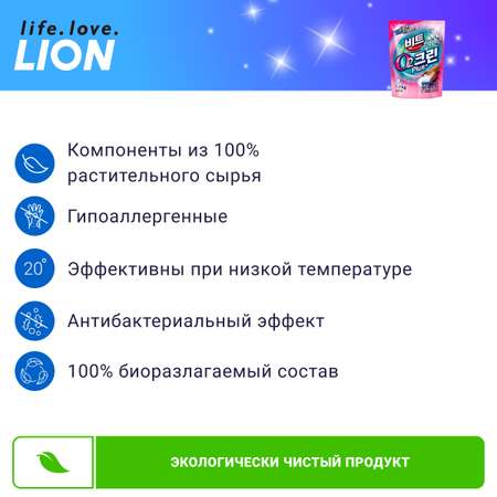 Отбеливатель Lion clean plus кислородный 1.4 кг