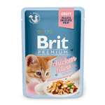 Корм влажный для кошек Brit Premium 85г курица в соусе