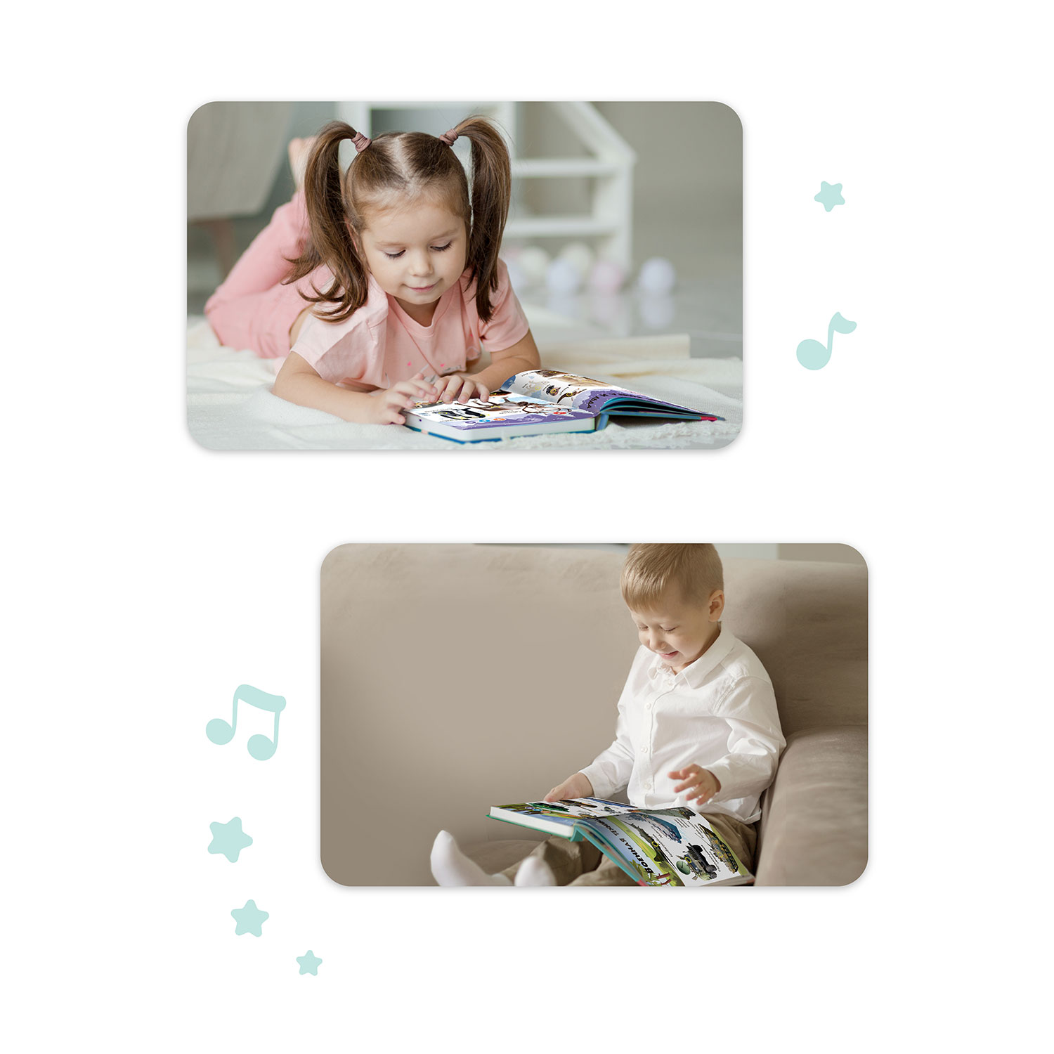 Комплект говорящих книжек BertToys Нажималки: Животные + Транспорт - фото 8