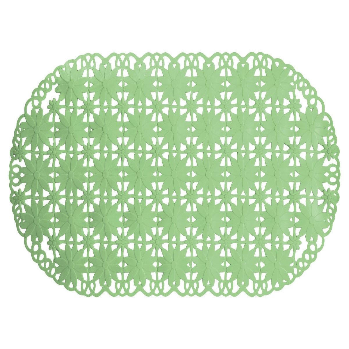 Коврик FOVERO для ванной SPA матовый Ромашка 69х39 см зеленая пастель - фото 2