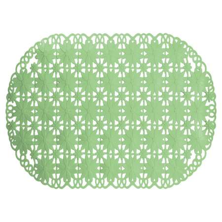 Коврик FOVERO для ванной SPA матовый Ромашка 69х39 см зеленая пастель