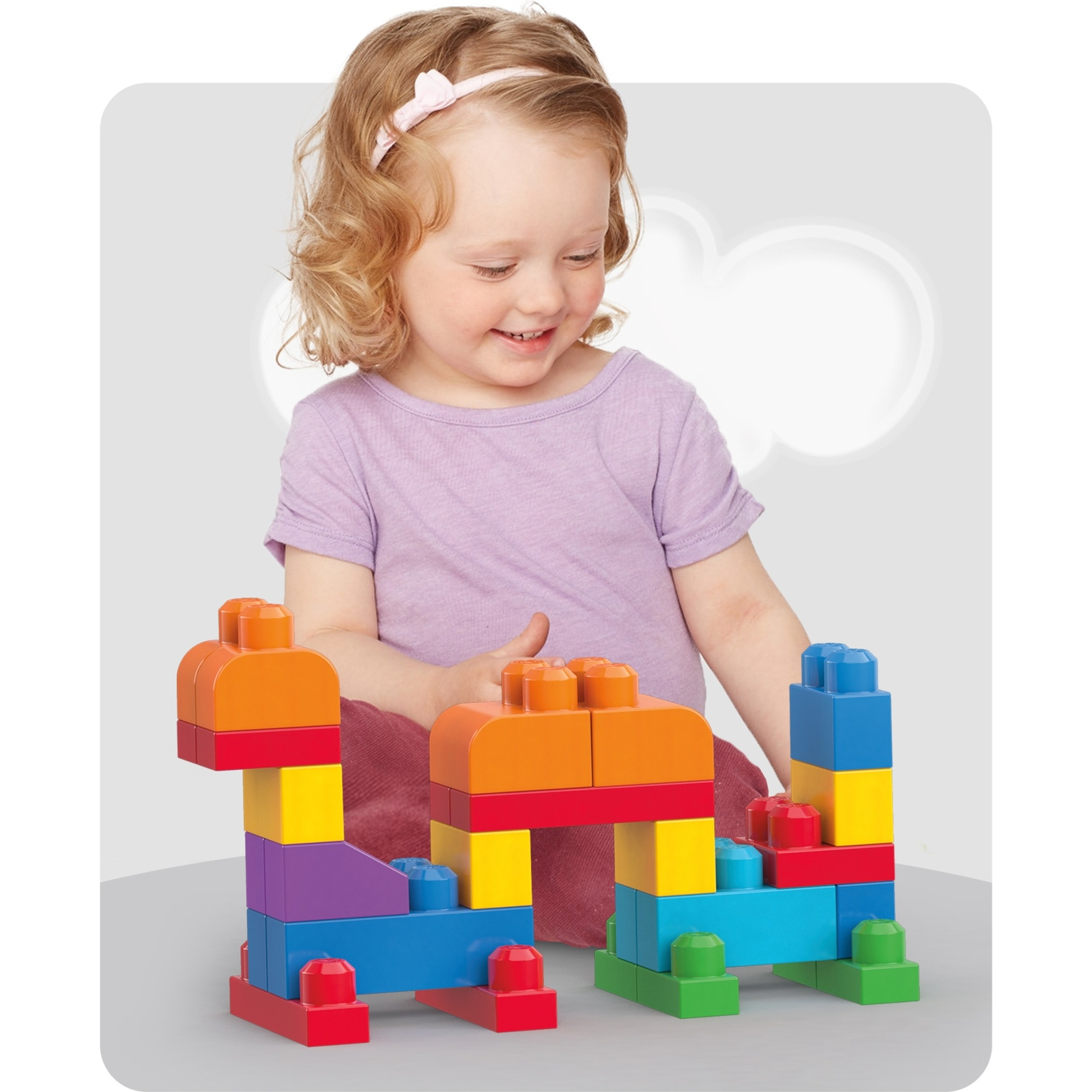 Конструктор Mega Bloks First Builders 60деталей Голубой DCH55 - фото 30