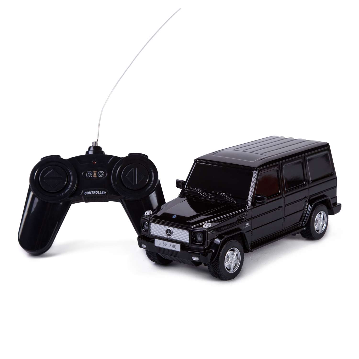 Машинка на радиоуправлении Rastar Mercedes-Benz G55 1:24 Чёрная - фото 1
