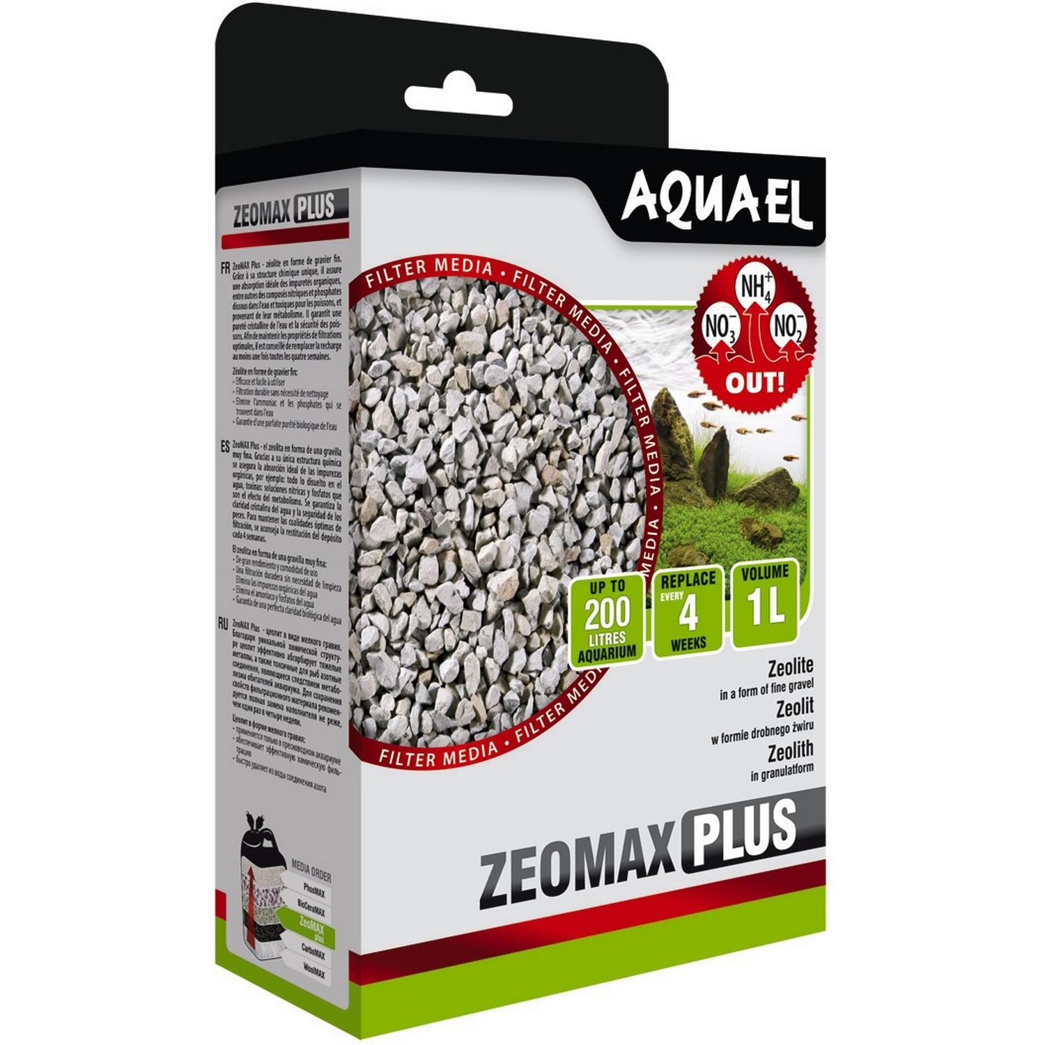 Наполнитель для аквариумных фильтров AQUAEL Zeomax Plus 1л - фото 1