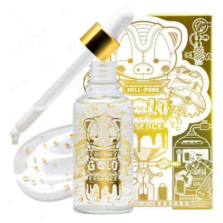 Эссенция для лица Elizavecca увлажняющая с золотом Milky Piggy Hell-Pore Gold Essence 50мл