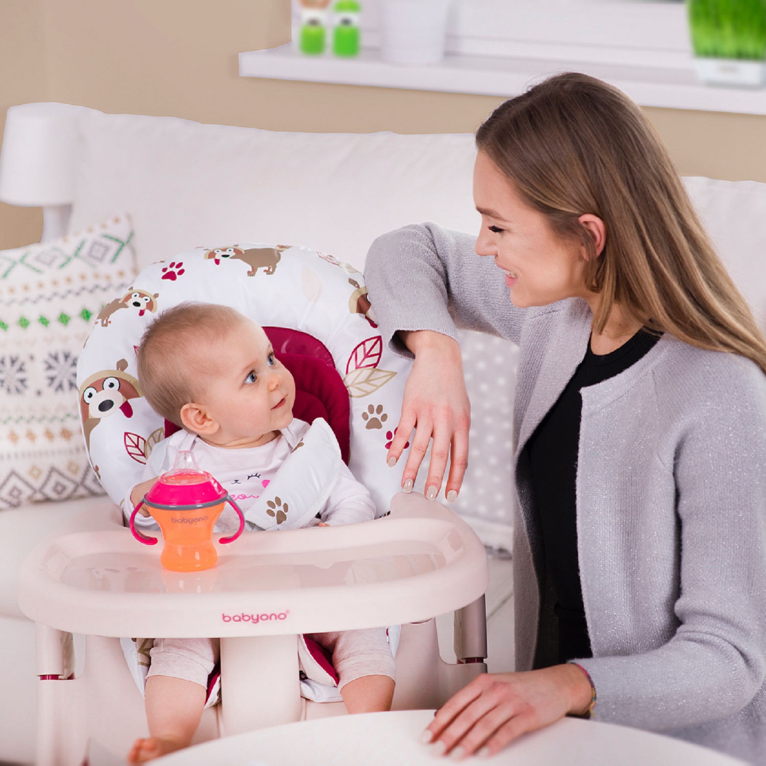 Поильник непроливайка Babyono NATURAL NURSING с мягким носиком 180 мл Оранжевый 1456 - фото 7