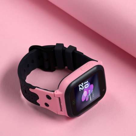 Детские смарт-часы Sima-Land 128x128 SIM 2G LBS камера 0.08 Мп розовые