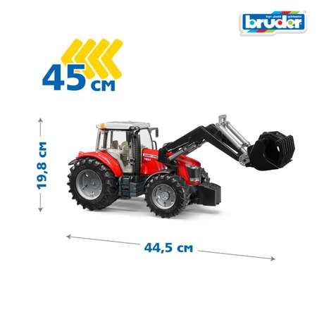 Трактор Bruder Massey Ferguson 7600 с погрузчиком 1:16