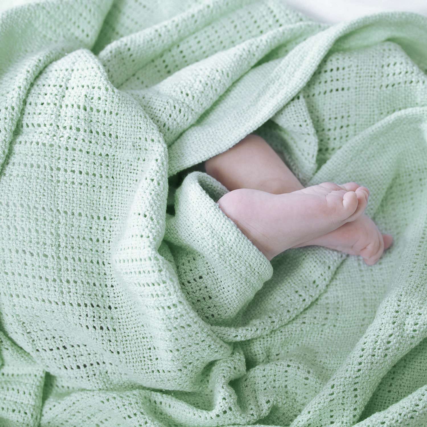 Одеяло Baby Nice вязаное Мятный Da40612 - фото 5