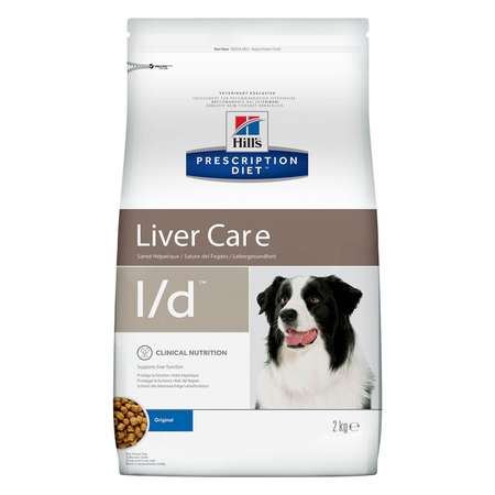 Корм для собак HILLS 2кг Prescription Diet l/d Liver Care для поддержания здоровья печени сухой