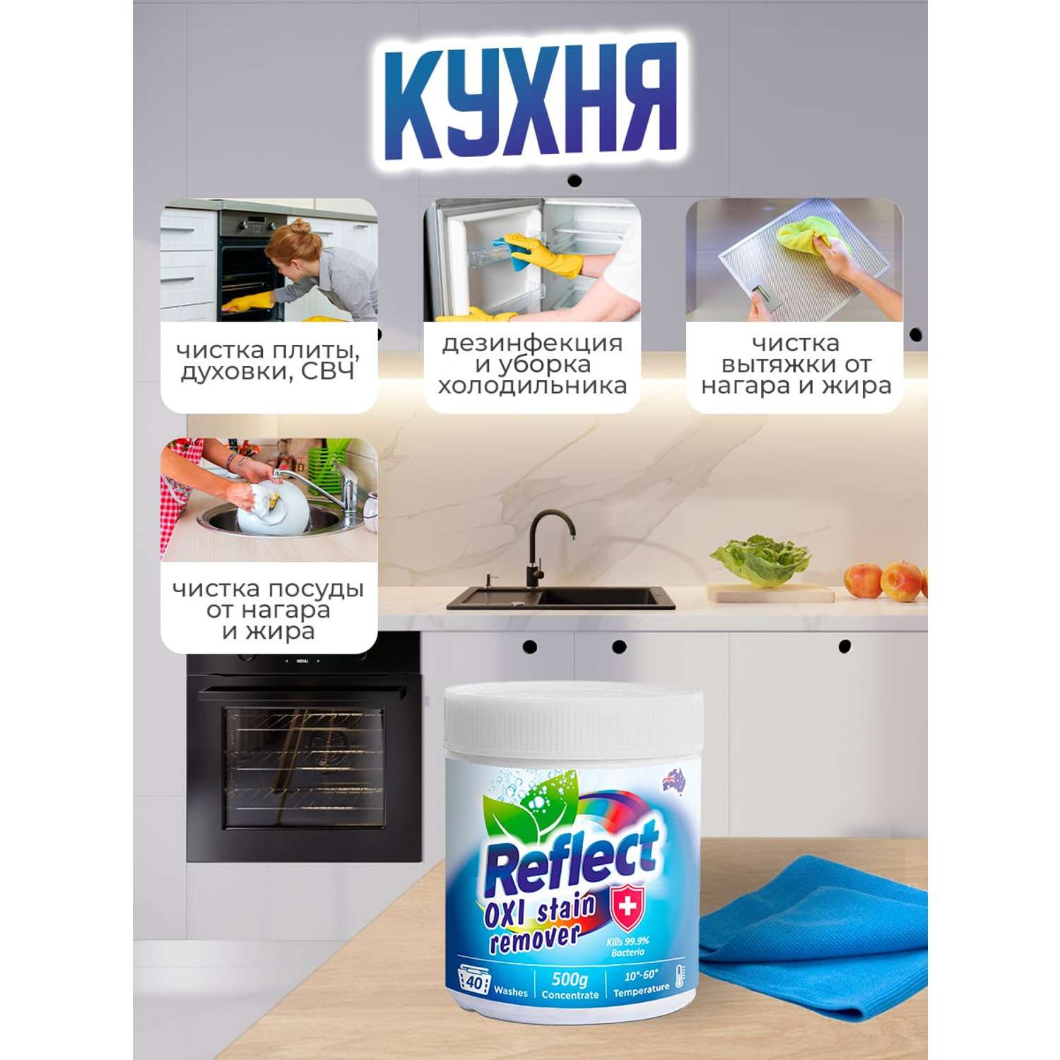 Набор для стирки NEON порошок COLOR WHITE с Алоэ Вера и Кислородный Пятновыводитель - фото 15