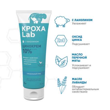 Цинокрем Кроха Lab 75мл