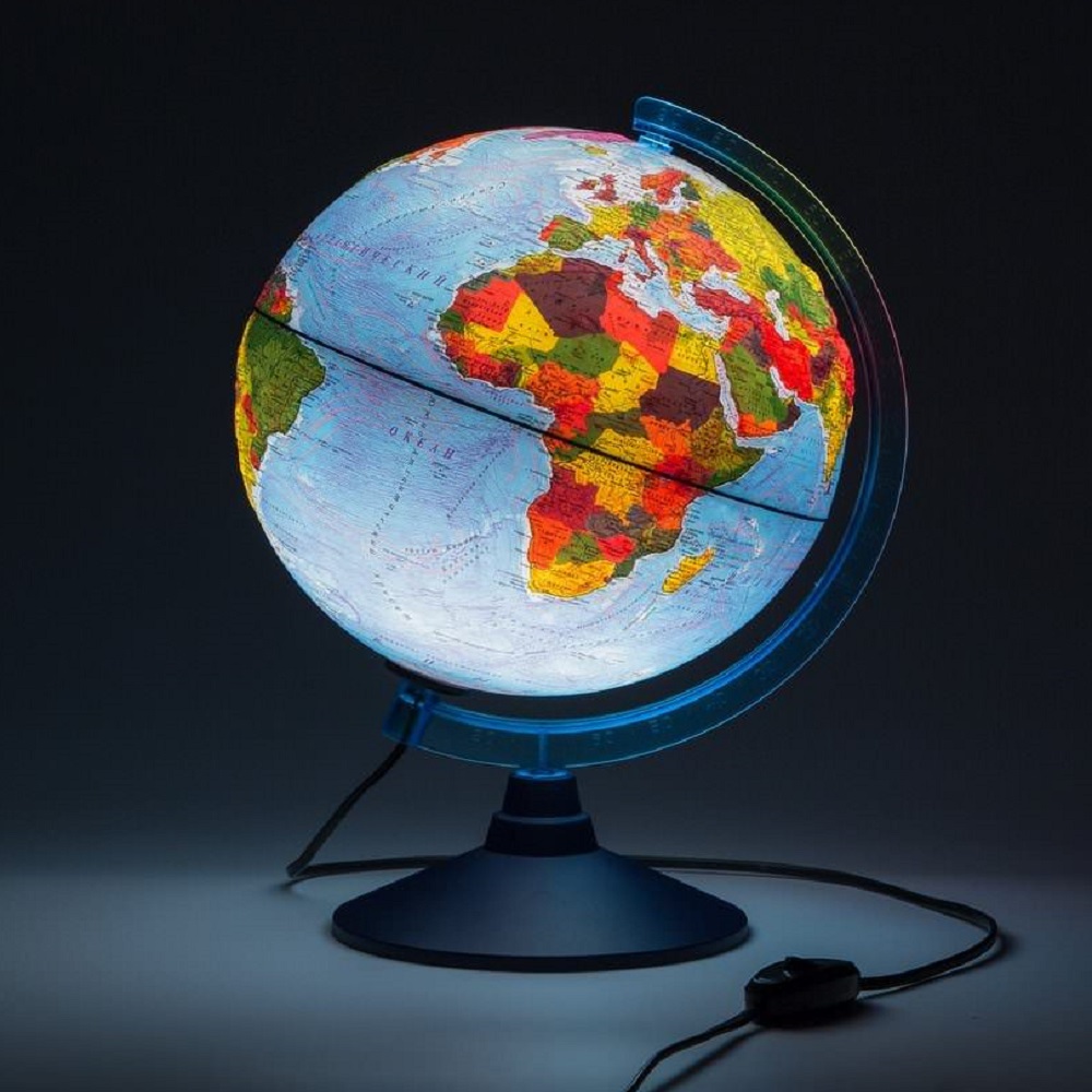 Глобус Globen Земли физический-политический с LED-подсветкой диаметр 21 см - фото 9