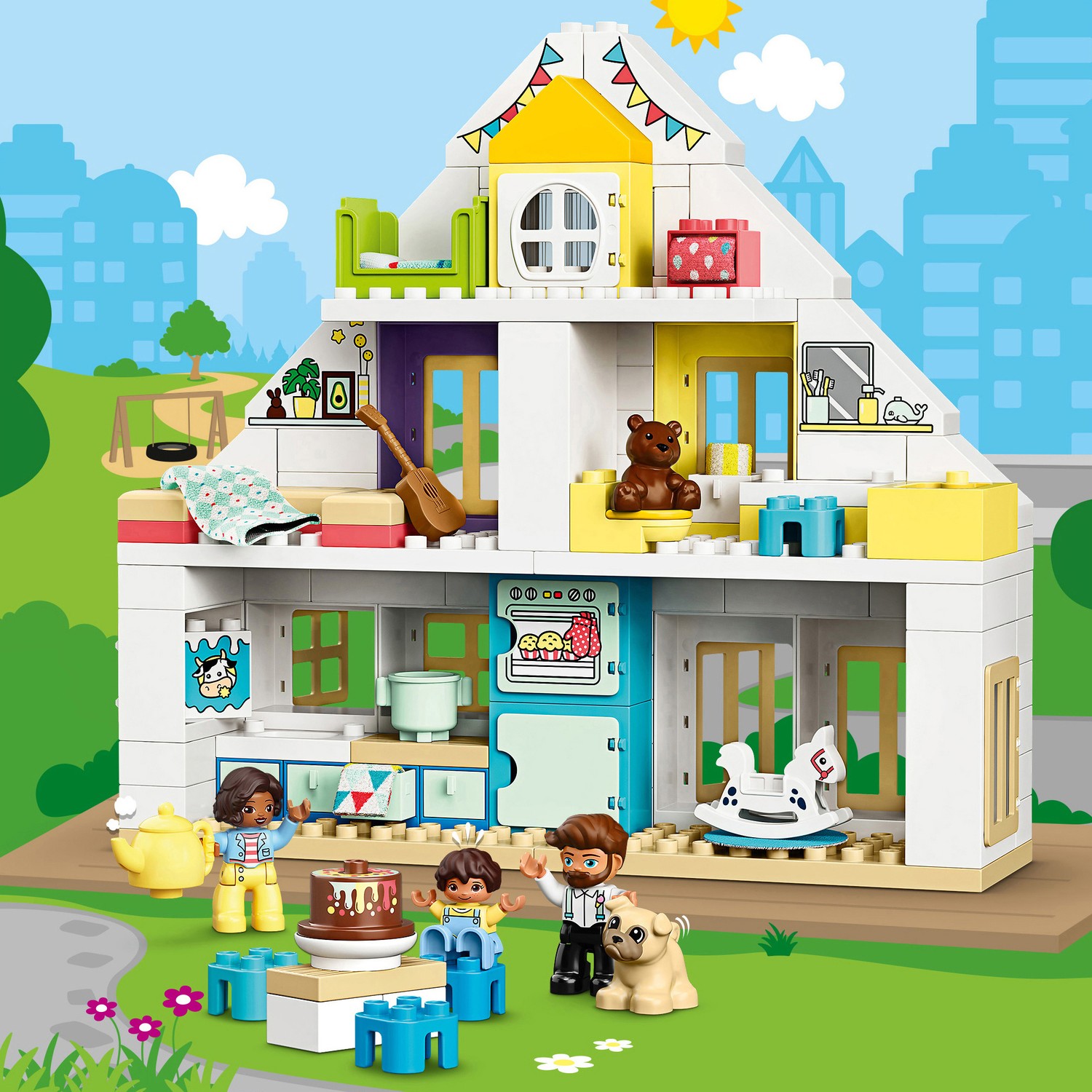 Конструктор LEGO DUPLO Town Дом модульный 10929 купить по цене 3199 ₽ в  интернет-магазине Детский мир